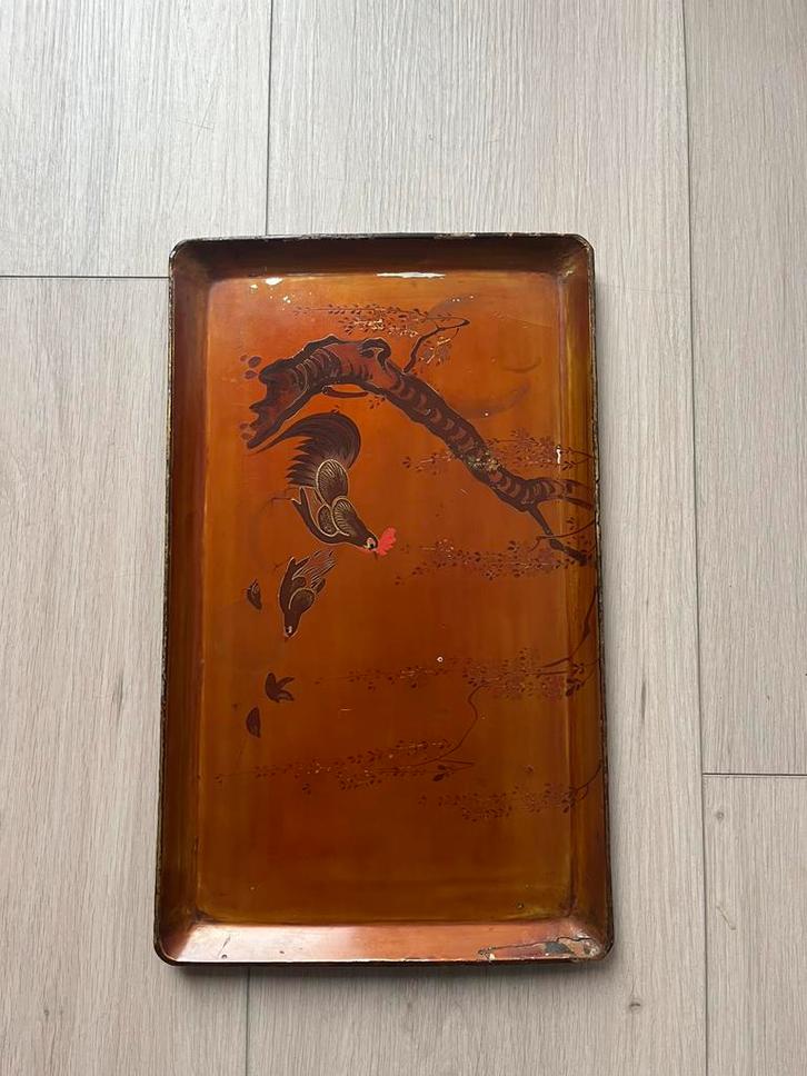 antiek Japans lakwerk dienblad, Antiek en Kunst, Antiek | Boeken en Bijbels, Ophalen