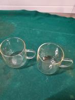 theeglazen dun glas met oor  2 stuks, Verzamelen, Glas en Borrelglaasjes, Ophalen of Verzenden, 'T Olde Gre-j, Info@toldegrej.nl