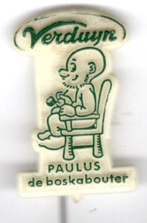 Paulus de bos kabouter Verduin groen op wit speldje( L_206 ), Verzamelen, Speldjes, Pins en Buttons, Zo goed als nieuw, Speldje of Pin