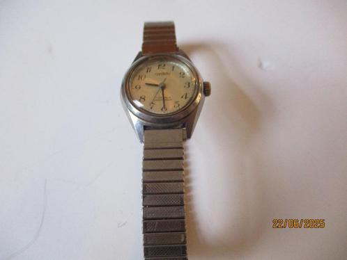 opwind horloge Cordella 17 jewels shockproof., Sieraden, Tassen en Uiterlijk, Horloges | Antiek, Polshorloge, Overige merken, Staal