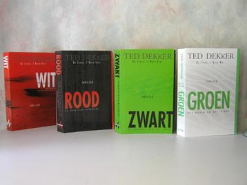 Ted Dekker - Zwart - Rood - Wit - Groen (christelijke serie) beschikbaar voor biedingen
