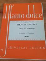 Thomas Tomkins - Fancy and Voluntary - Blokfluit, Gebruikt, Klassiek, Overige soorten, Ophalen of Verzenden