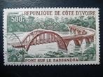 Postzegels Ivoorkust 1974 brug - cat.w. € 4,20., Postzegels en Munten, Postzegels | Afrika, Ophalen of Verzenden, Overige landen