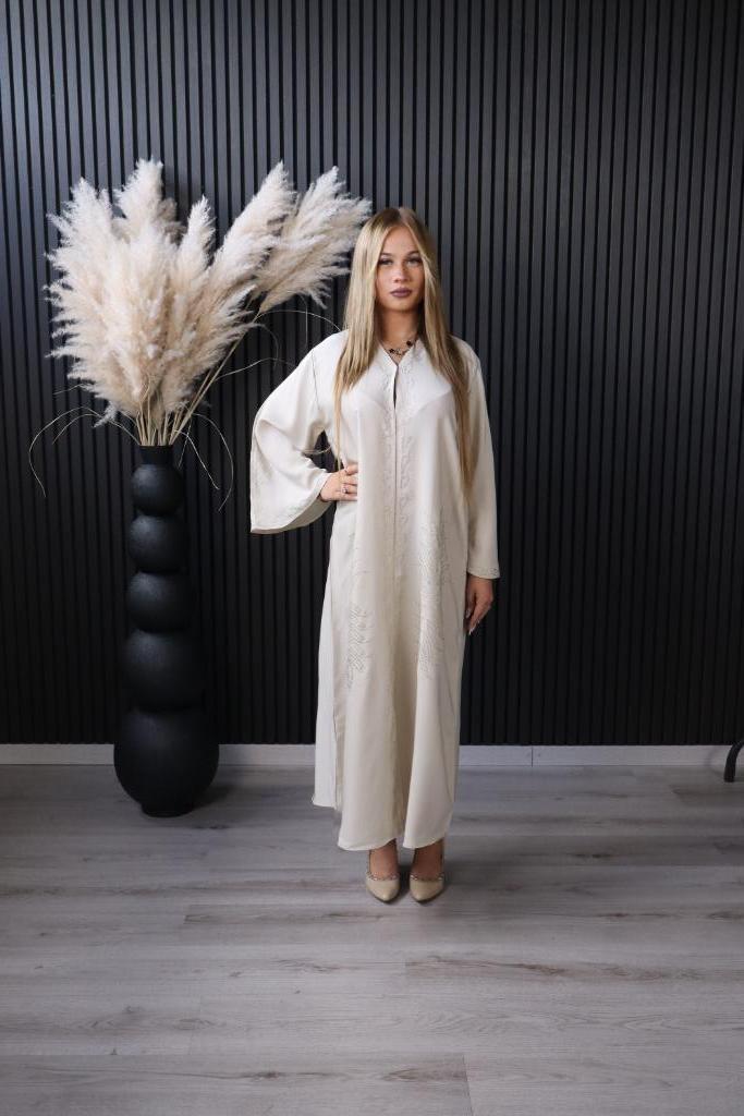 Marokkaanse jurk/kaftan/abaya, Kleding | Dames, Jurken, Nieuw, Maat 34 (XS) of kleiner, Beige, Onder de knie, Ophalen of Verzenden