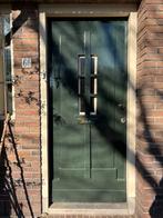 Groene voordeur 93 x 212, Doe-het-zelf en Verbouw, Deuren en Horren, Ophalen, Gebruikt, 80 tot 100 cm, Buitendeur