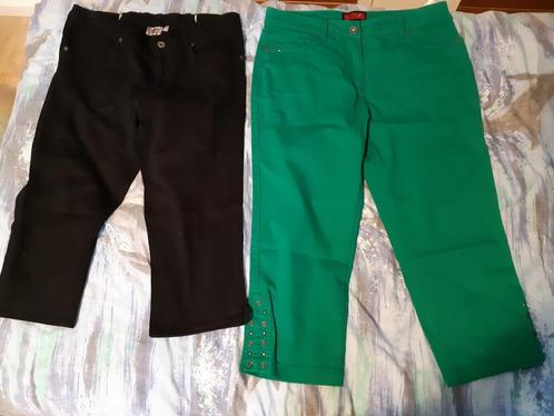 2x 3/4-broek maat 40, NIEUW/ ZGAN, Kleding | Dames, Broeken en Pantalons, Zo goed als nieuw, Maat 38/40 (M), Groen, Ophalen of Verzenden