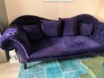 Gratis. Mooie paarse velours “Chesterfield”, Ophalen, Gebruikt, 150 tot 200 cm, Driepersoons