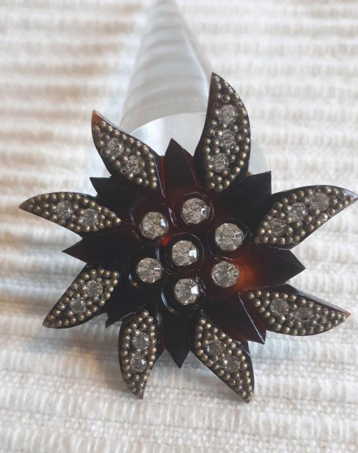 Antieke Bakelieten Broche met Paste. GRATIS Verzending., Sieraden, Tassen en Uiterlijk, Antieke sieraden, Broche, Overige materialen
