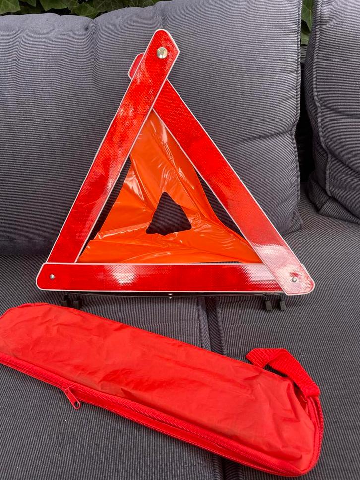 Gevarendriehoek Auto met Tas, Auto diversen, Auto-accessoires, Nieuw, Ophalen of Verzenden