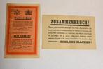 wo2 geallieerde strooibiljetten pamflet strooi biljet, Verzamelen, Militaria | Tweede Wereldoorlog, Ophalen of Verzenden, Landmacht