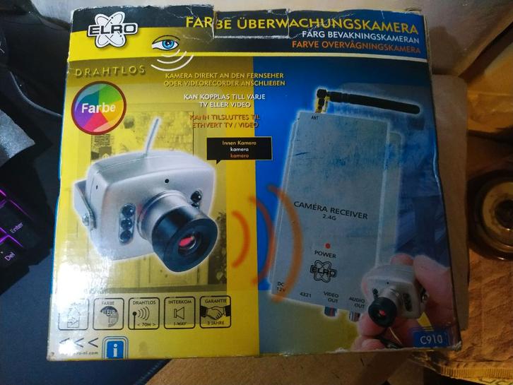 Elro C910 draadloze beveiligingscamera, Auto diversen, Dashcams, Nieuw, Ophalen of Verzenden