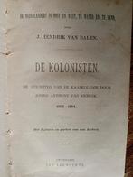 De kolonisten. Door J. Hendrik van Balen., Ophalen of Verzenden