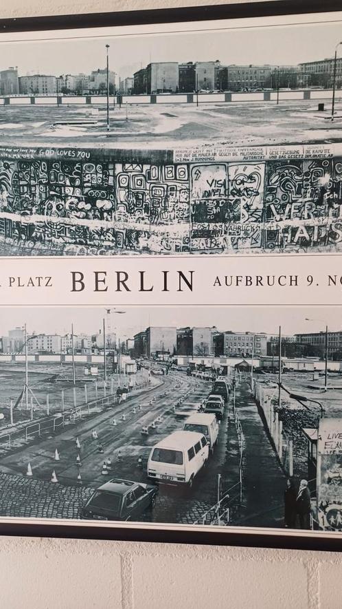 Ingelijste zwart wit Poster Berlijn  Potsdamer platz 150-61, Boeken, Kunst en Cultuur | Fotografie en Design, Zo goed als nieuw