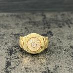 14k gouden ring massief model heren, Ophalen of Verzenden, Nieuw, Goud
