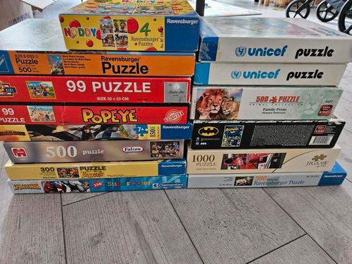 14 Kringlooppuzzels - Graag ophalen!, Hobby en Vrije tijd, Denksport en Puzzels, Gebruikt, Minder dan 500 stukjes, Ophalen