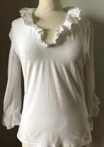 Blouse van Cottonade Paris maat 40, Maat 38/40 (M), Wit, Ophalen of Verzenden, Zo goed als nieuw