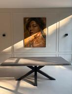 Loods 5 beton Eettafel, Huis en Inrichting, Tafels | Eettafels, Ophalen, Gebruikt, 50 tot 100 cm, Vijf personen of meer