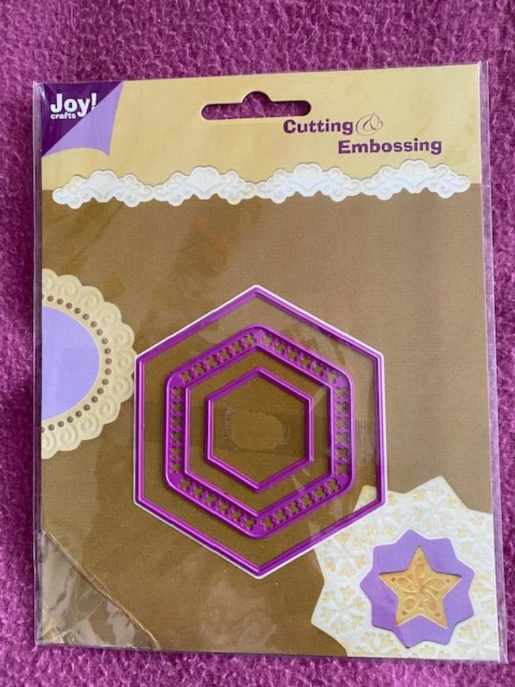 snijmal 6 hoek joy crafts 6002/0083, Hobby en Vrije tijd, Kaarten | Zelf maken, Nieuw, Pons of Mal, Overige thema's, Ophalen of Verzenden