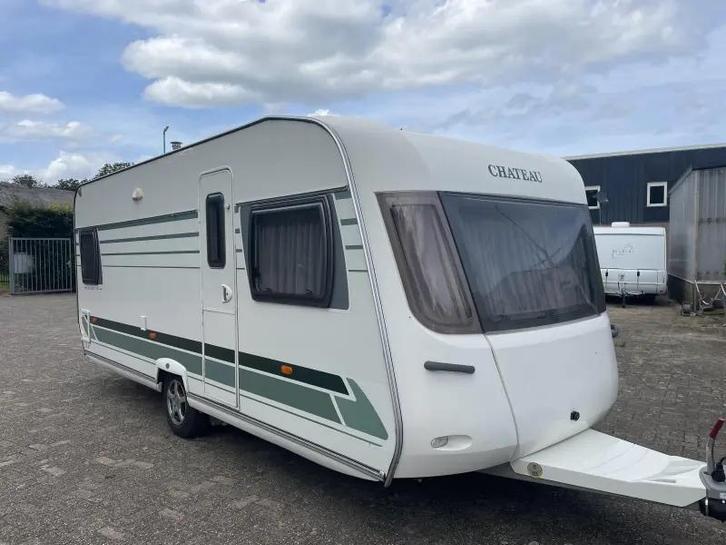 Chateau Cantara 520 FHU/ 546c.goed onderhouden en compleet, Caravans en Kamperen, Caravans, Particulier, tot en met 4, 1250 - 1500 kg