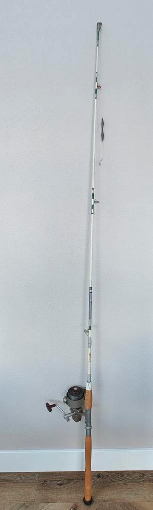 Vintage vishengel: Daiwa 7850H-RL molen + glasvezel H, Watersport en Boten, Hengelsport | Algemeen, Gebruikt, Werphengel, Ophalen