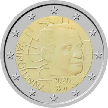 2 Euro Finland 2020 UNC - Vaino Linna beschikbaar voor biedingen