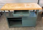 Werkbank met lade en kast, Ophalen of Verzenden, Gebruikt, 70 tot 120 cm