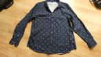 Donkerblauwe kerstblouse van de WE, Blauw, Ophalen of Verzenden, Zo goed als nieuw, Overige halswijdtes