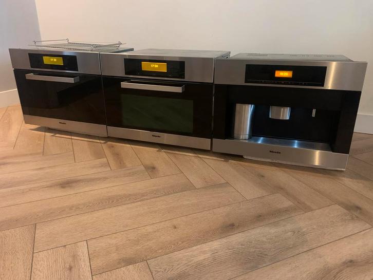 Miele koffiezetapparaat +combi oven/magnet + combi stoomovdn, Witgoed en Apparatuur, Koffiezetapparaten, Zo goed als nieuw, Koffiebonen