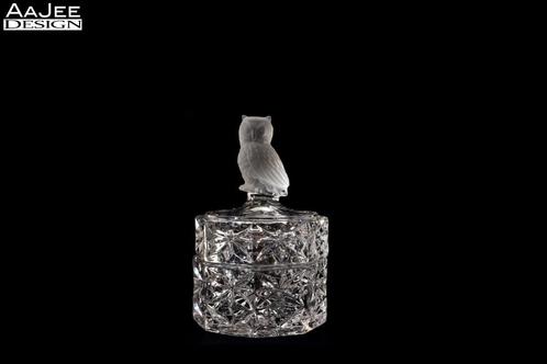 Hofbauer - Vogel dekseldoos - The Byrdes - Owl - Trinket box, Antiek en Kunst, Antiek | Glas en Kristal, Ophalen of Verzenden