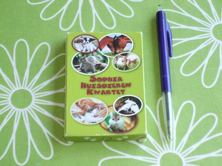 Sophia Huisdieren kwartet, Verzamelen, Speelkaarten, Jokers en Kwartetten, Gebruikt, Kwartet(ten), Ophalen of Verzenden