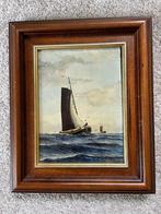 Klassiek Schilderij Zeilboot C.J. Holthuijsen, Ophalen of Verzenden