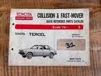 Onderdelencatalogus Toyota Tercel, Ophalen of Verzenden