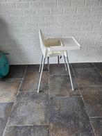 Witte Meegroeistoel met Eetblad, Ophalen of Verzenden, Zo goed als nieuw, Meegroeistoel, Gordel(s)