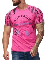 SALES! 3288 Roze katoenen t shirt maat M, Ophalen of Verzenden, Nieuw, Maat 48/50 (M), Roze