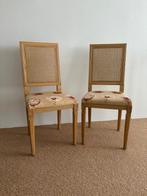 2 VINTAGE DESIGN STOELEN, Huis en Inrichting, Stoelen, Ophalen, Gebruikt, Twee, Wit
