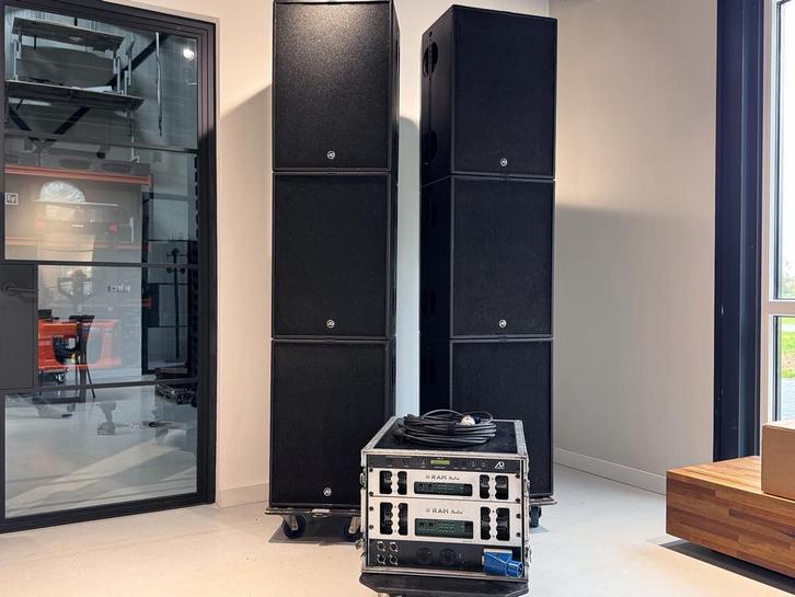 AD Systems AD24 set met RAM bux amps, Audio, Tv en Foto, Luidsprekers, Overige typen, 120 watt of meer, Overige merken, Ophalen