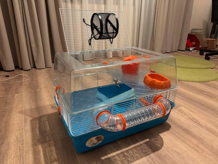 Hamsterhok voor dwerghamsters + extra’s, perfecte staat, Dieren en Toebehoren, Knaagdieren en Konijnen | Hokken en Kooien, Zo goed als nieuw