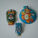 Antieke 3 blikken klik speelgoed, Antiek en Kunst, Ophalen of Verzenden