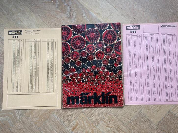 Märklin catalogus 1978 met prijslijsten NL en D, Hobby en Vrije tijd, Modeltreinen | H0, Gebruikt, Boek, Tijdschrift of Catalogus