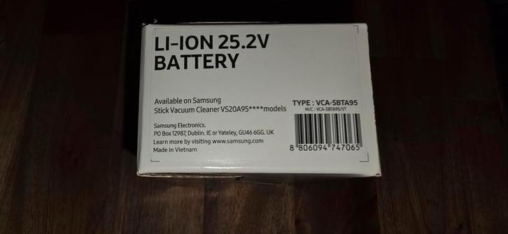 Samsung VCA-SBTA95 Accu - Nieuw in doos!, Witgoed en Apparatuur, Overige Witgoed en Apparatuur, Nieuw, Verzenden