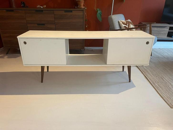 TV Meubel woood, Huis en Inrichting, Kasten | Televisiemeubels, Gebruikt, Minder dan 100 cm, 150 tot 200 cm, 25 tot 50 cm, Overige materialen