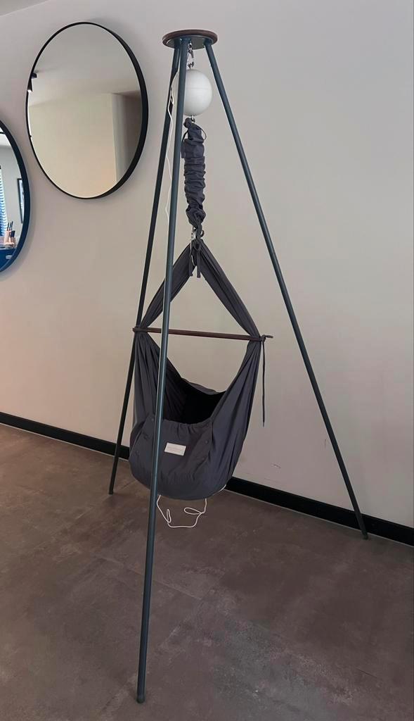 Moonboon hangmat - incl. statief - antracietgrijs - zgan, Kinderen en Baby's, Babywiegjes en Ledikanten, Zo goed als nieuw, Overige typen