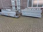 Layher aluminium rolsteiger bouwsteiger, Doe-het-zelf en Verbouw, Steigers, Ophalen, Gebruikt, Rolsteiger of Kamersteiger, 5 meter of hoger