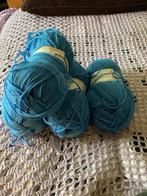 4 blauw wol zeeman, Ophalen, Zo goed als nieuw, Breien of Haken, Wol of Garen