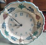 Vintage kunststof Boerenbont klok/keukenklok, Ophalen of Verzenden, Gebruikt, Analoog, Wandklok