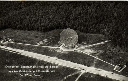 Dwingeloo, Luchtopname van de Spiegel - 1961 gelopen, Verzamelen, Ansichtkaarten | Nederland, Gelopen, Utrecht, 1960 tot 1980
