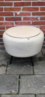 Jaren 70 poef, Huis en Inrichting, Banken | Voetenbanken en Poefen, Minder dan 50 cm, Rond, Minder dan 50 cm, Ophalen of Verzenden