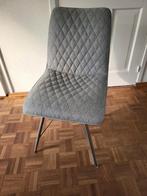 2 stuks eetkamer stoel, Ophalen, Gebruikt, Grijs, Stof