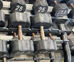 Rubberen dumbells dumbell set  22,5 kg, Ophalen, Dumbbell, Gebruikt, Dumbells