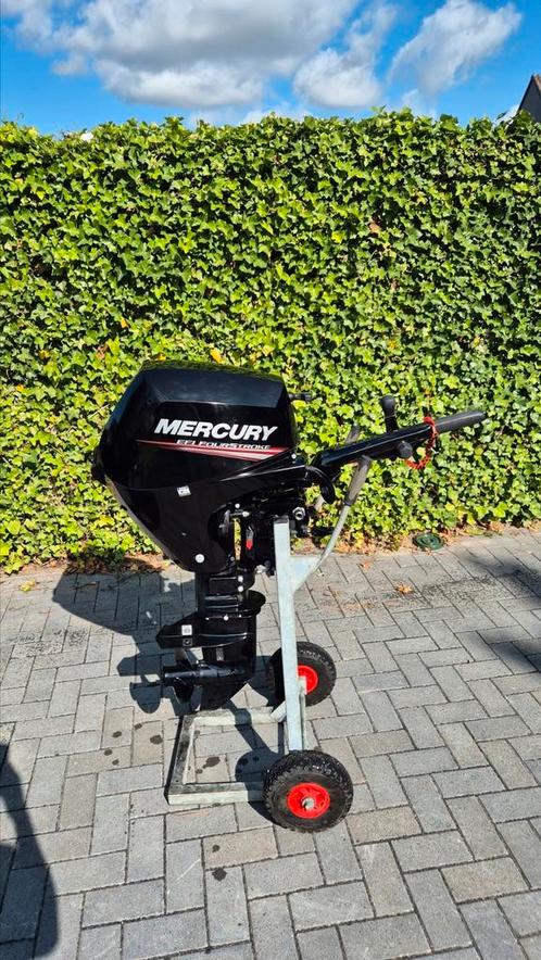 Mercury 15 pk 4takt injectie 2021 Kortstaart 30 draaiuren, Watersport en Boten, Buiten- en Binnenboordmotoren, Zo goed als nieuw